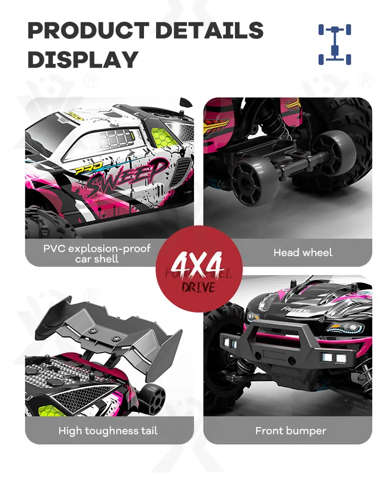 RC Off-Road Stunt Car Toy With Brushless Motor · TV10409 · detail image 9 of 11