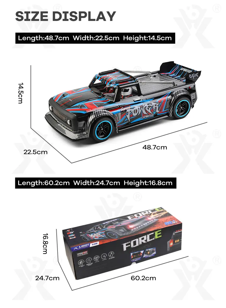 3650 Brushless RC Sports Car Toy, 4WD, 60KM/H · TV10414 · detail image 13 of 13