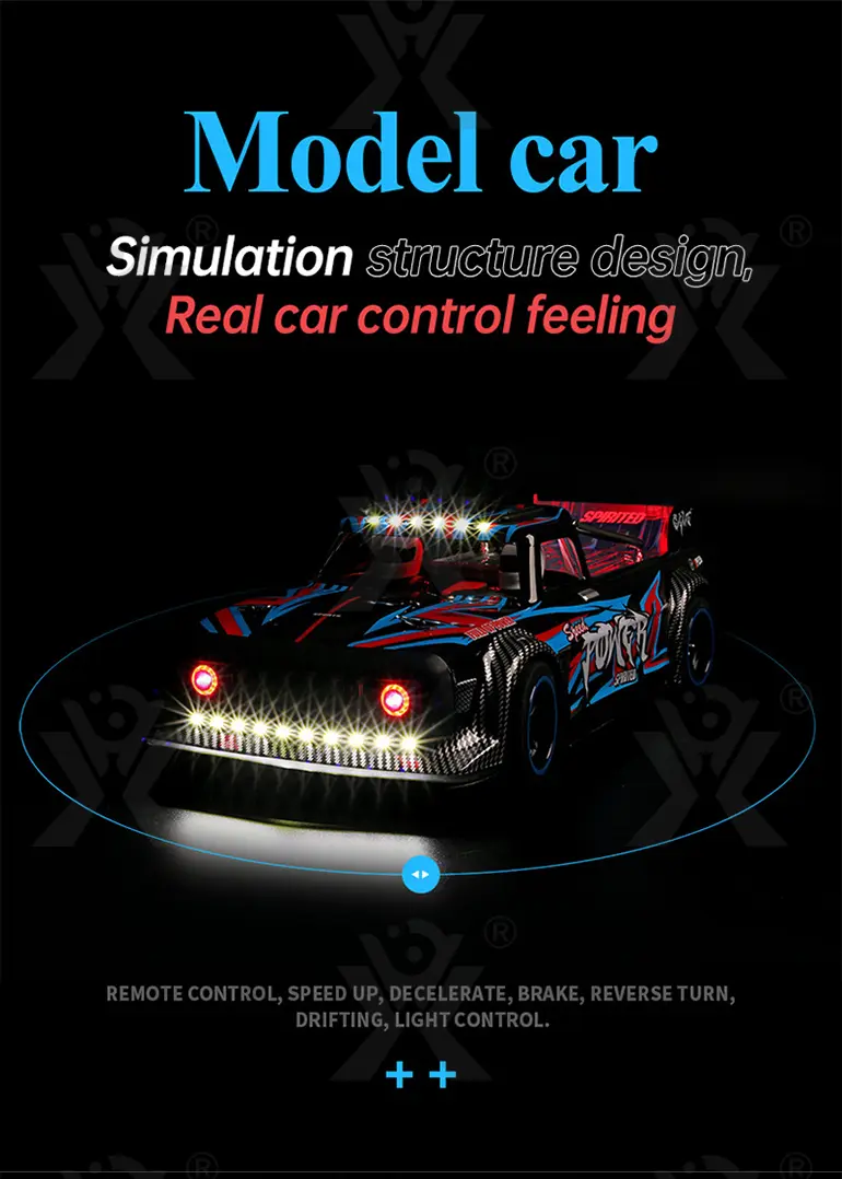 3650 Brushless RC Sports Car Toy, 4WD, 60KM/H · TV10414 · detail image 5 of 13