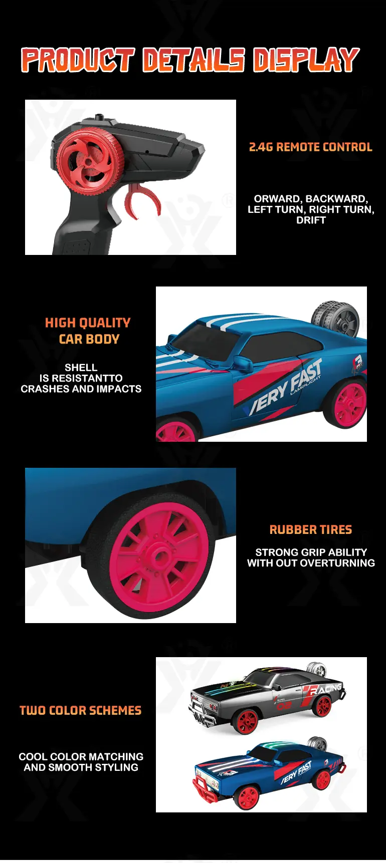 1: 16 RC Drift Car Toy · TV10441 · detail image 5 of 7
