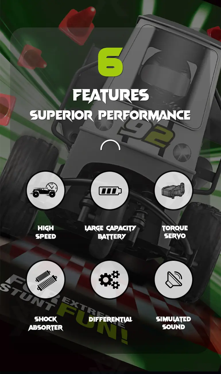 1:16 3-Wheel RC Cars · TV10394 · detail image 2 of 9