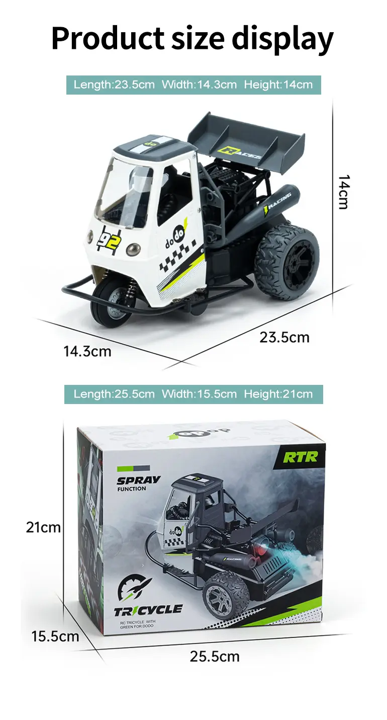 1:16 3-Wheel RC Cars · TV10394 · detail image 9 of 9