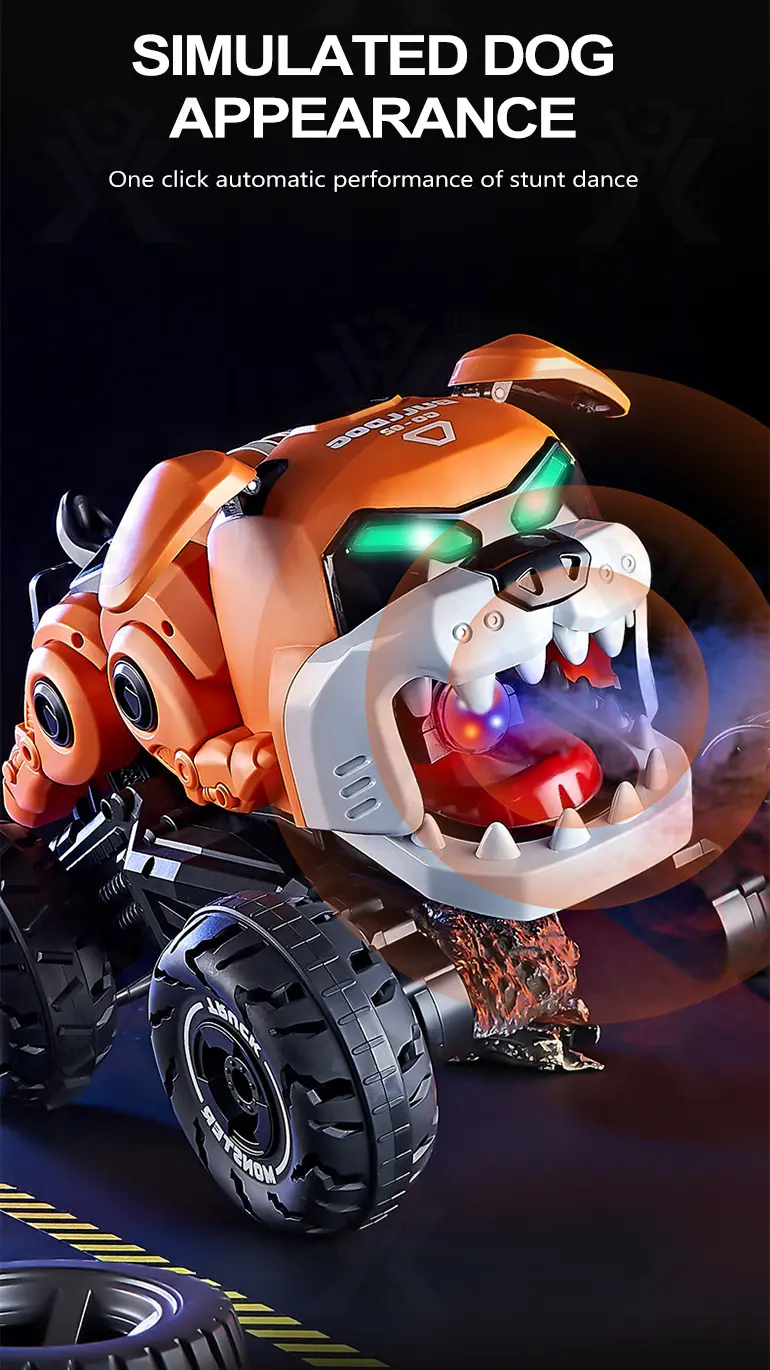 RC Stunt Car Toy With Fierce Dog Shape · TV10442 · detail image 6 of 10