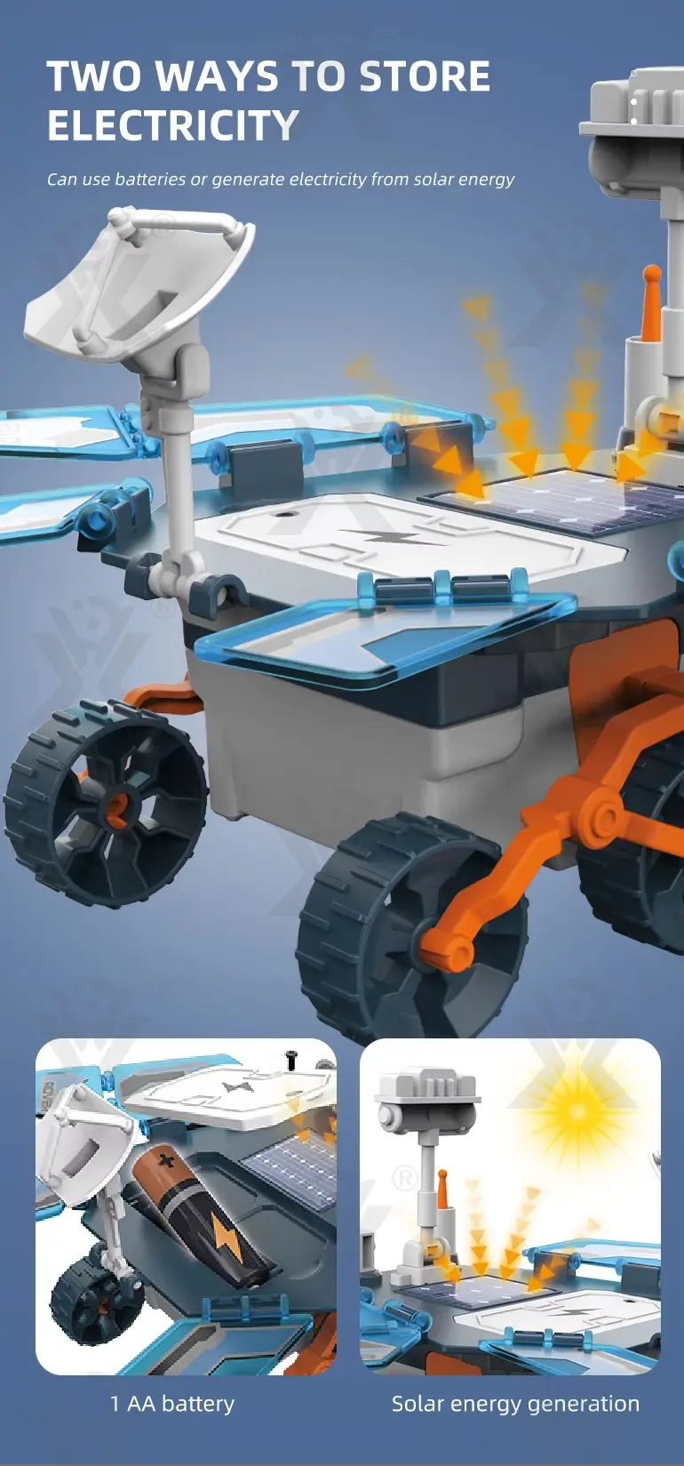 Solar, batteriebetriebenes Spielzeug für die Mars-Sonde·TV10433·Detailaufnahme 2 von 6
