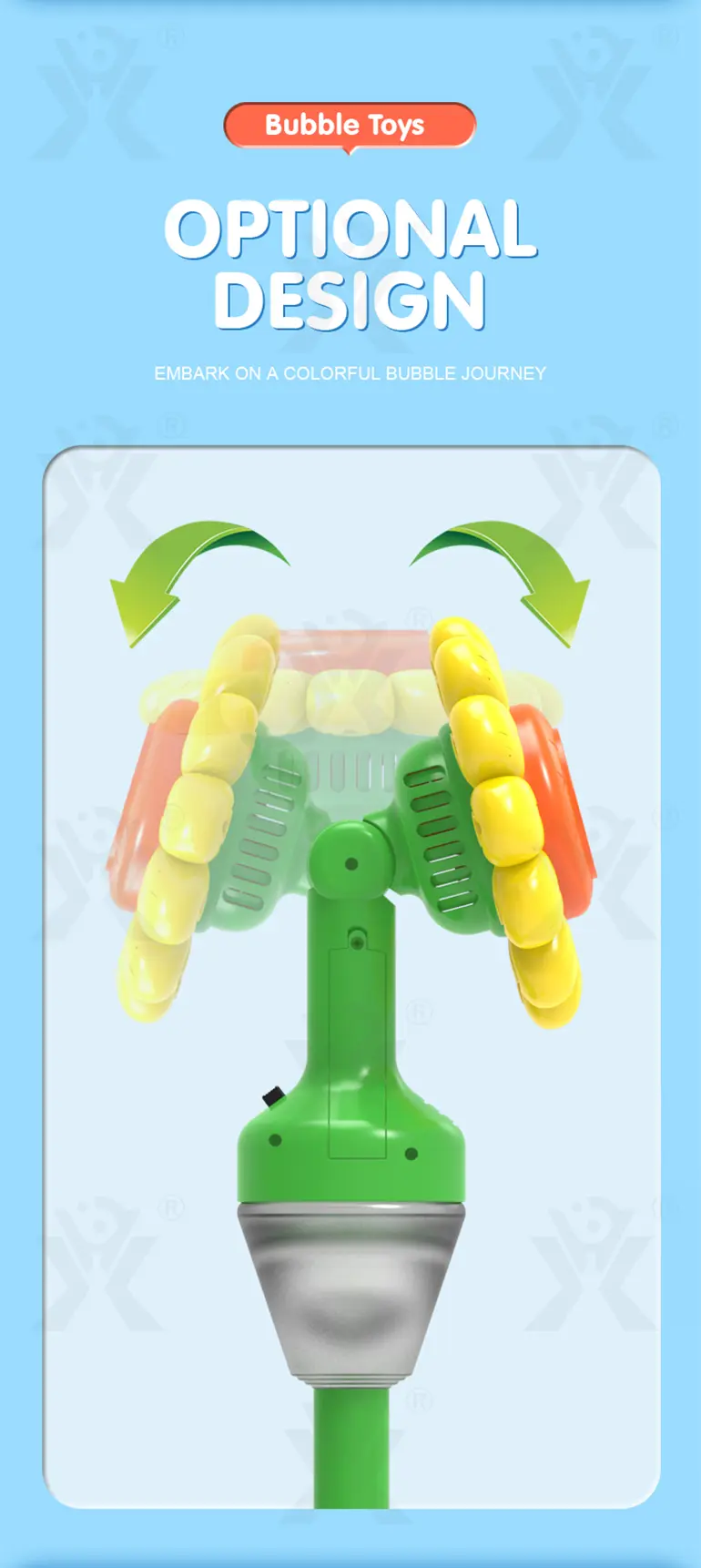 Máquina de burbujas con forma de girasol·TV10427·imagen de detalle 3 de 11