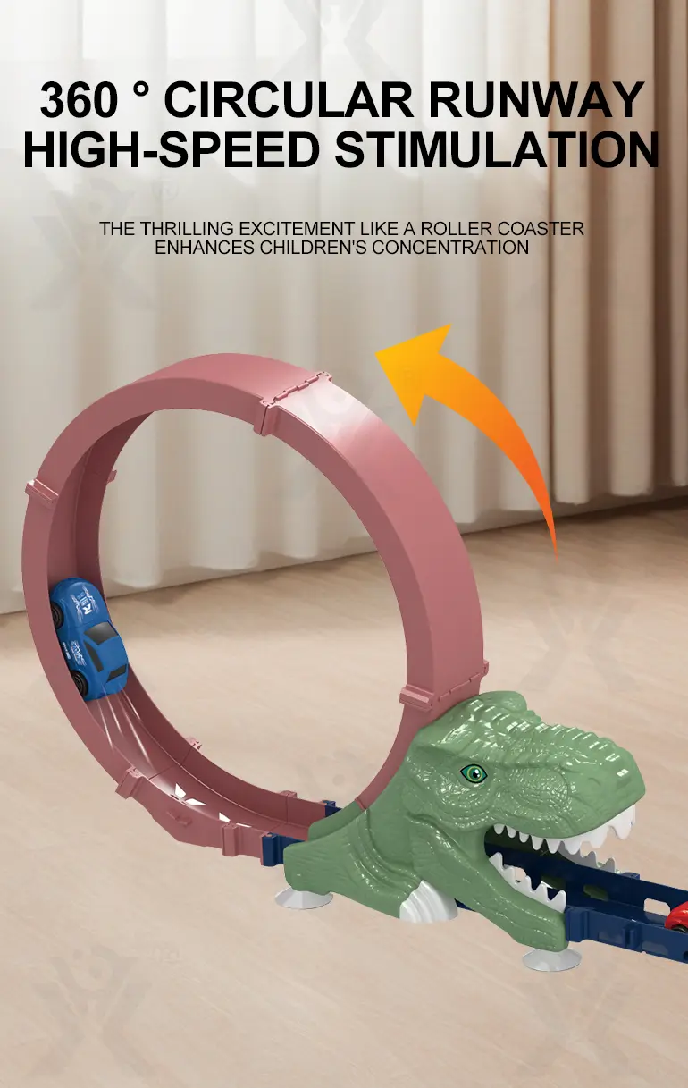 Circuito en bucle con temática de dinosaurios, sin pilas·TV10434·imagen de detalle 2 de 5