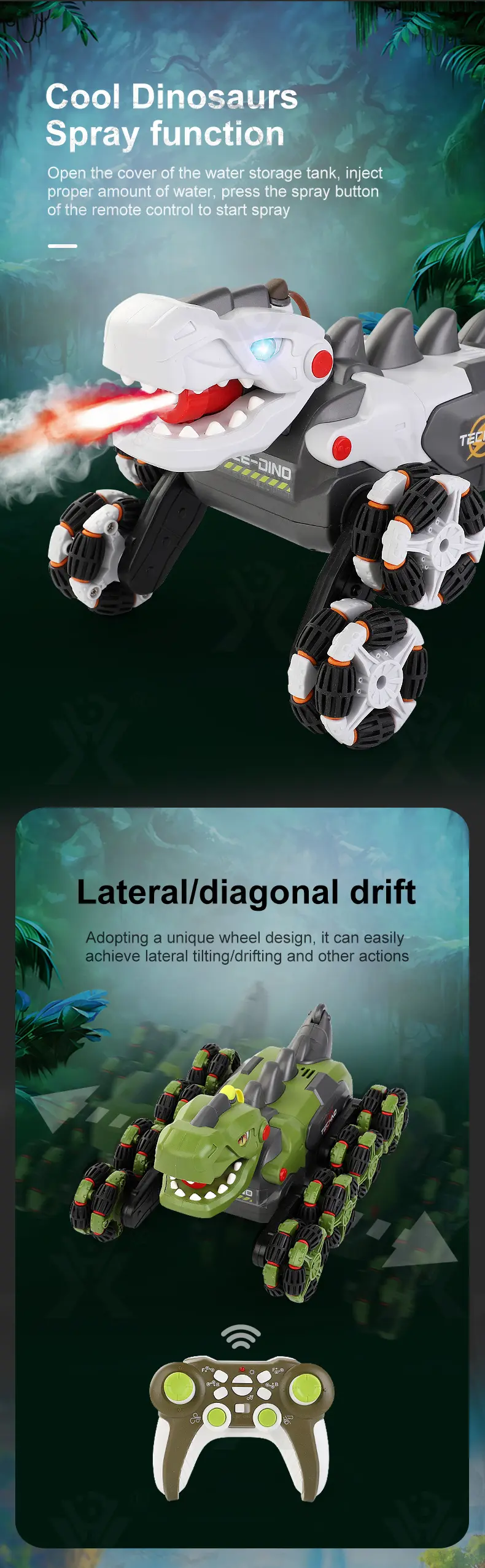Stunt Dinosaur Car, Transformable Dinosaur Car · TV10421 · detail image 3 of 9