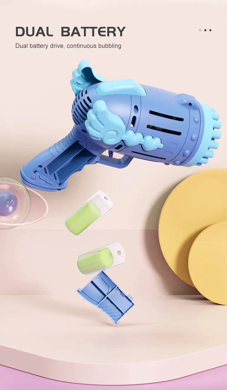 Bubble Blower Gun, Dual Battery Drive -Fun Summer · TV10403 · detail image 3 of 8