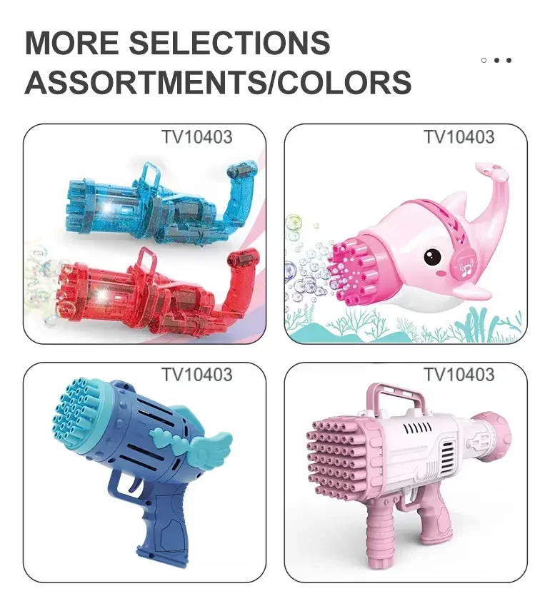Bubble Blower Gun, Dual Battery Drive -Fun Summer · TV10403 · detail image 7 of 8