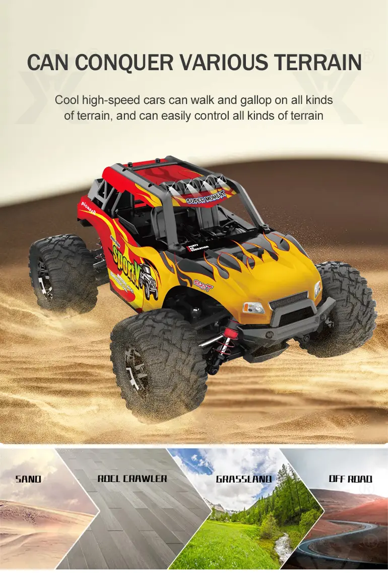 1/18 RC Monster Truck Toy, Shock Absorption System · TV10405 · detail image 3 of 10