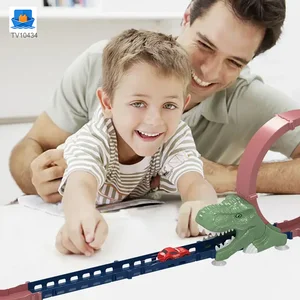 Circuito en bucle con temática de dinosaurios, sin pilas·TV10434·foto del producto 2 de 5