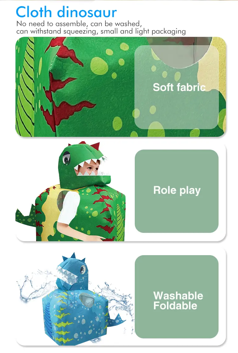 Dinosaur Tent Cosplay Toy, Cloth Art Target Throwing · TV10444 · detail image 2 of 4