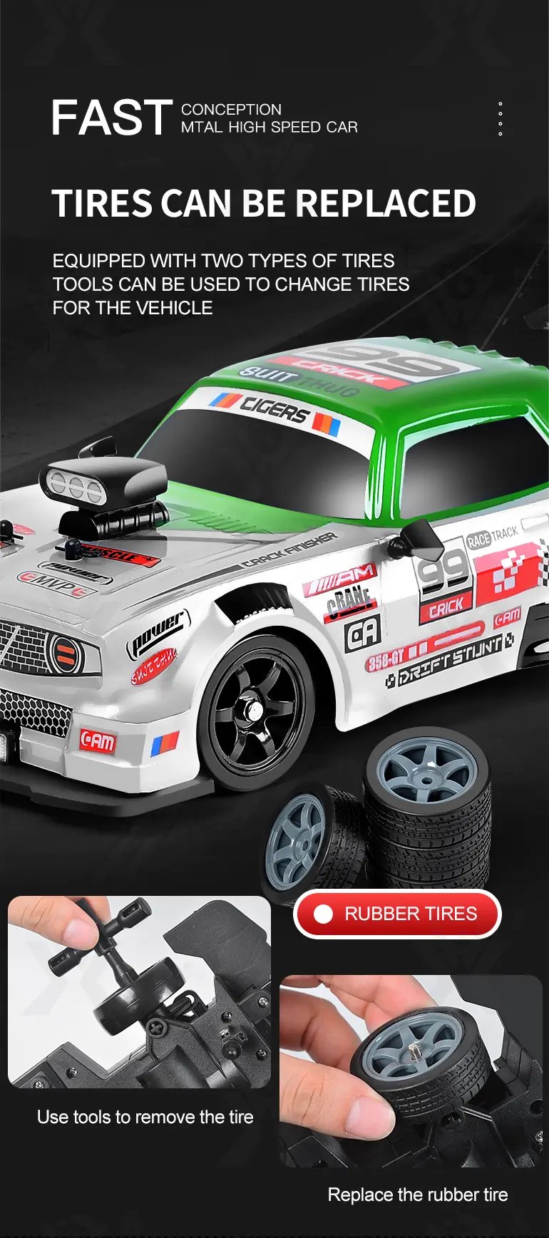 1:16 RC 4WD Drift Car · TV10389 · detail image 5 of 11