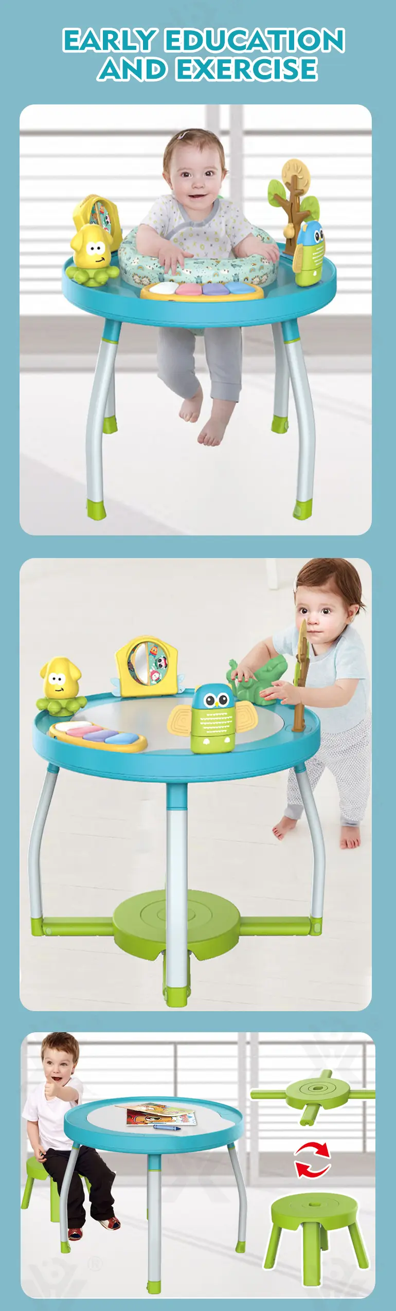 5-in-1 Centro de actividades para bebés·TV10385·imagen de detalle 2 de 5
