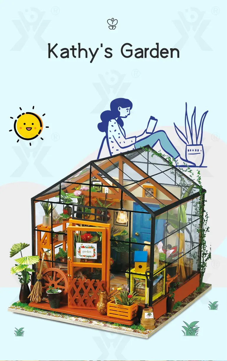 DIY Miniature Set, Flower House Miniature · TV10381 · detail image 1 of 11