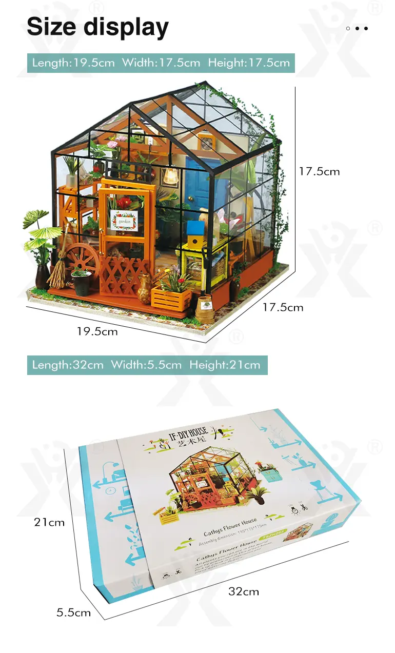 DIY Miniature Set, Flower House Miniature · TV10381 · detail image 11 of 11