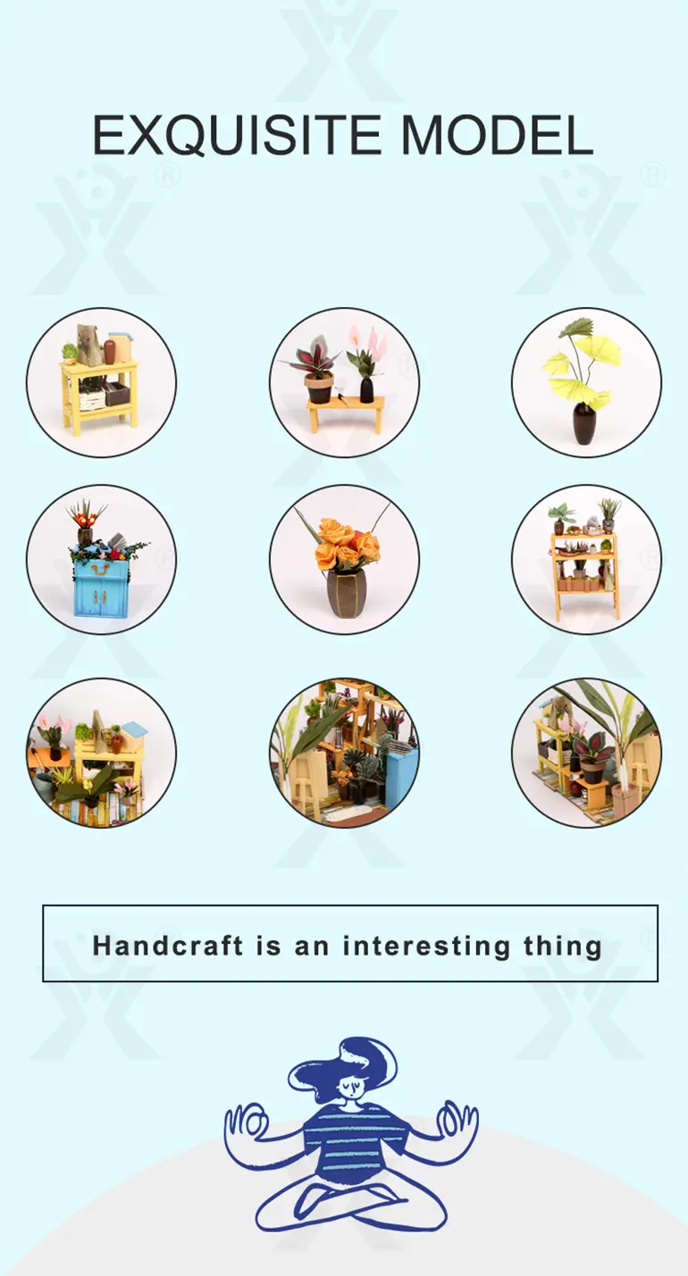 DIY Miniature Set, Flower House Miniature · TV10381 · detail image 5 of 11