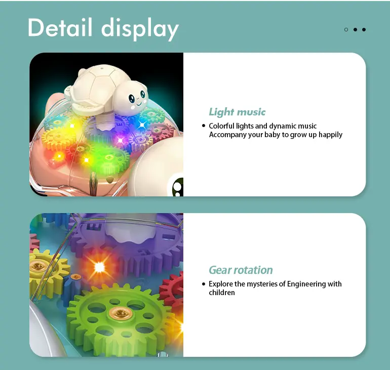Electric Gear Turtle Toy · TV10387 · detail image 2 of 5
