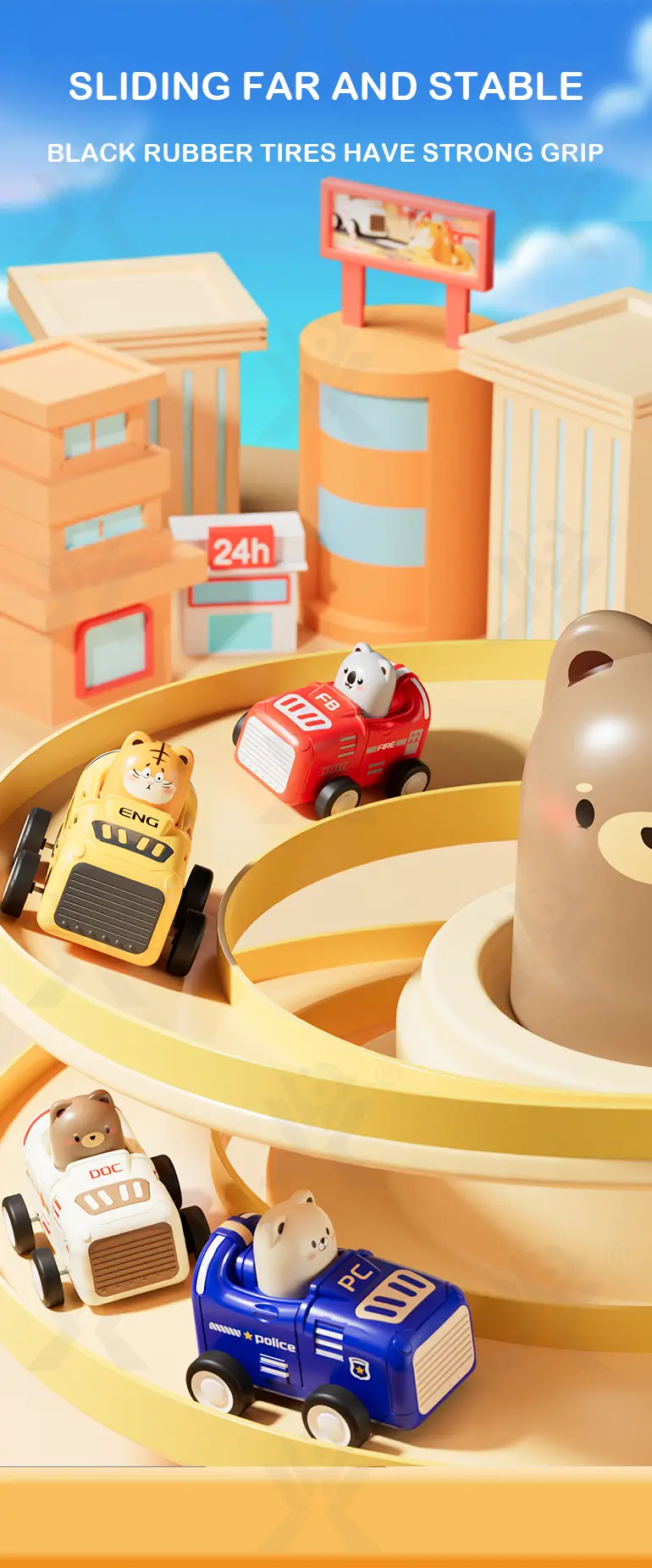 Animal Inertia Car, Toddler Car · TV10301 · detail image 5 of 10
