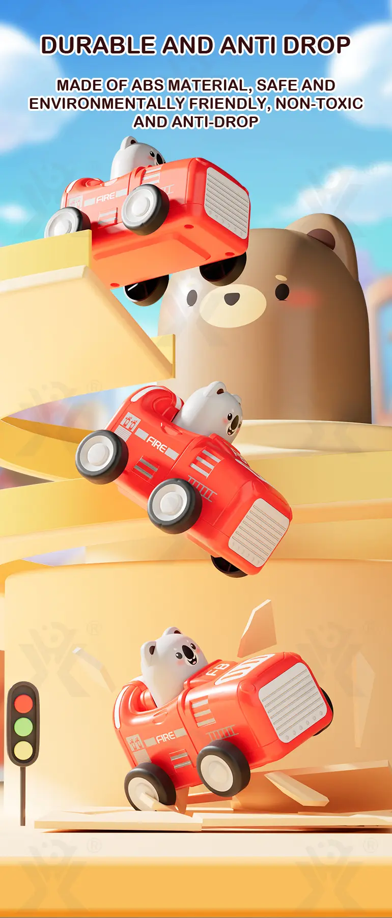 Animal Inertia Car, Toddler Car · TV10301 · detail image 7 of 10