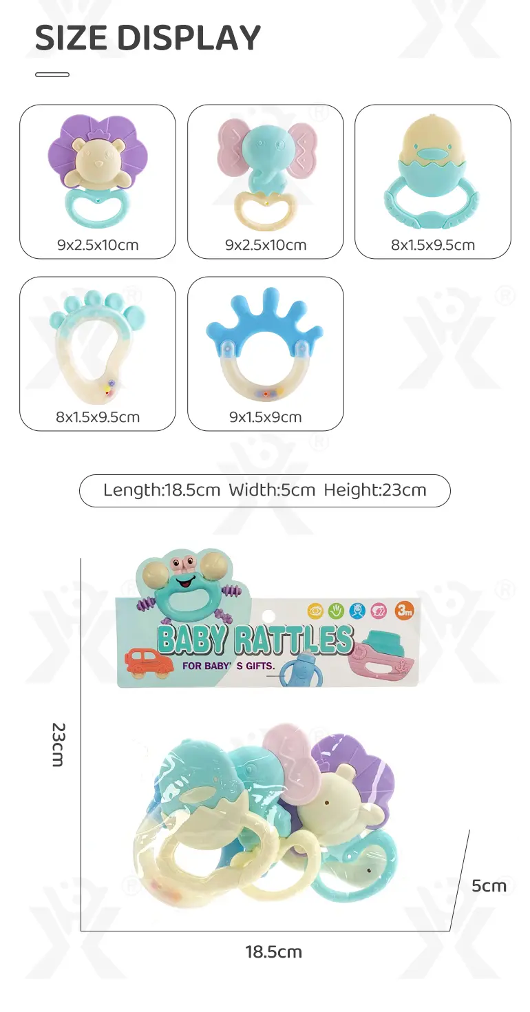 Baby Rattle Teething Toys For 0-6 Months Old · TV10386 · detail image 8 of 8