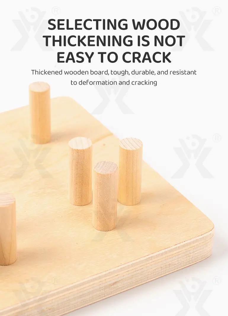 Wooden Montessori Sorting Toy, Shape Matching Puzzle · TV10378 · detail image 6 of 10