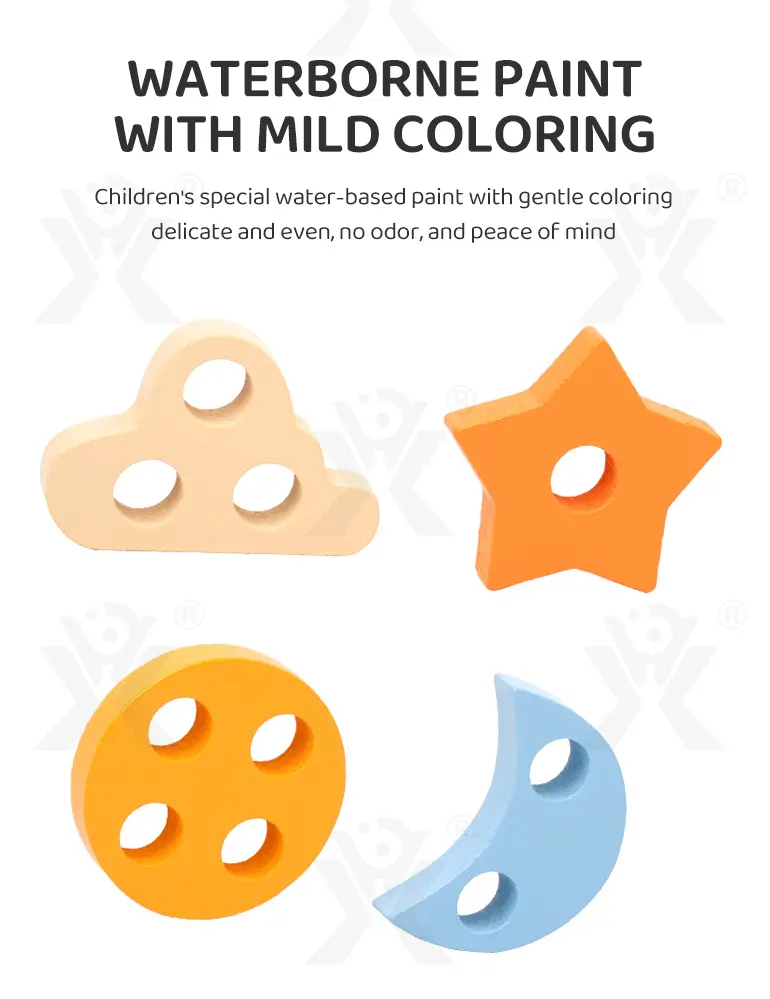 Wooden Montessori Sorting Toy, Shape Matching Puzzle · TV10378 · detail image 8 of 10