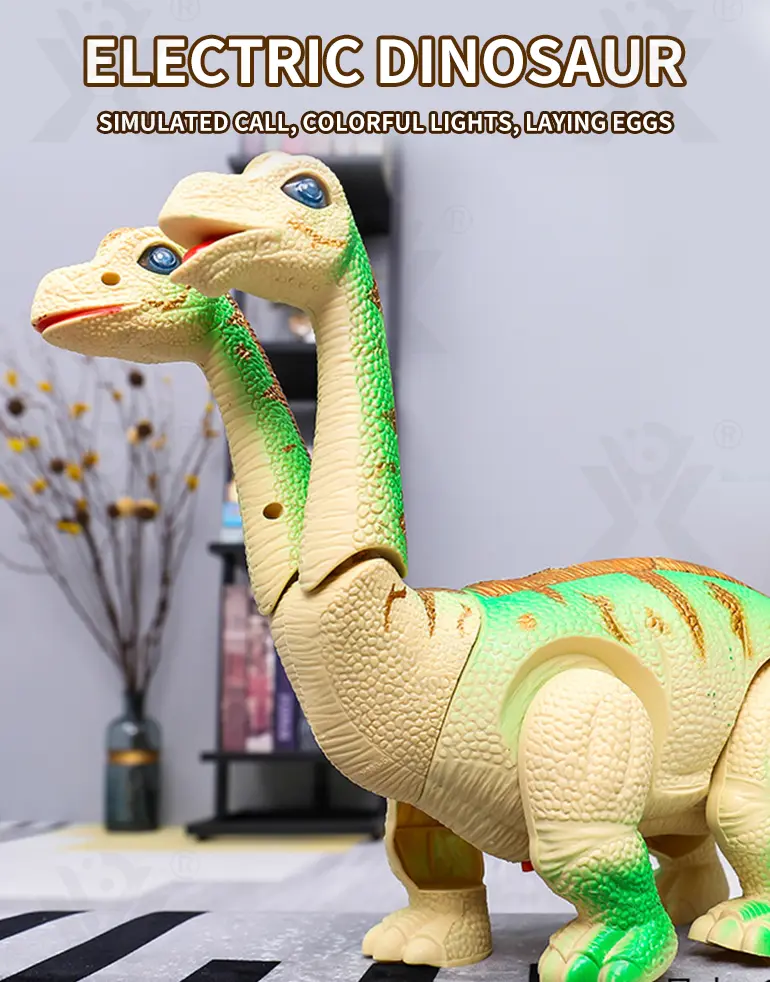 Electric Two-Head Dinosaur Toy, Brachiosaurus · TV10369 · detail image 1 of 7