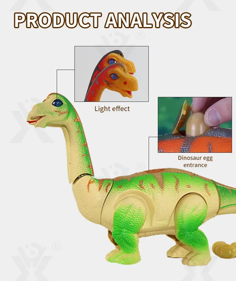 Electric Two-Head Dinosaur Toy, Brachiosaurus · TV10369 · detail image 3 of 7