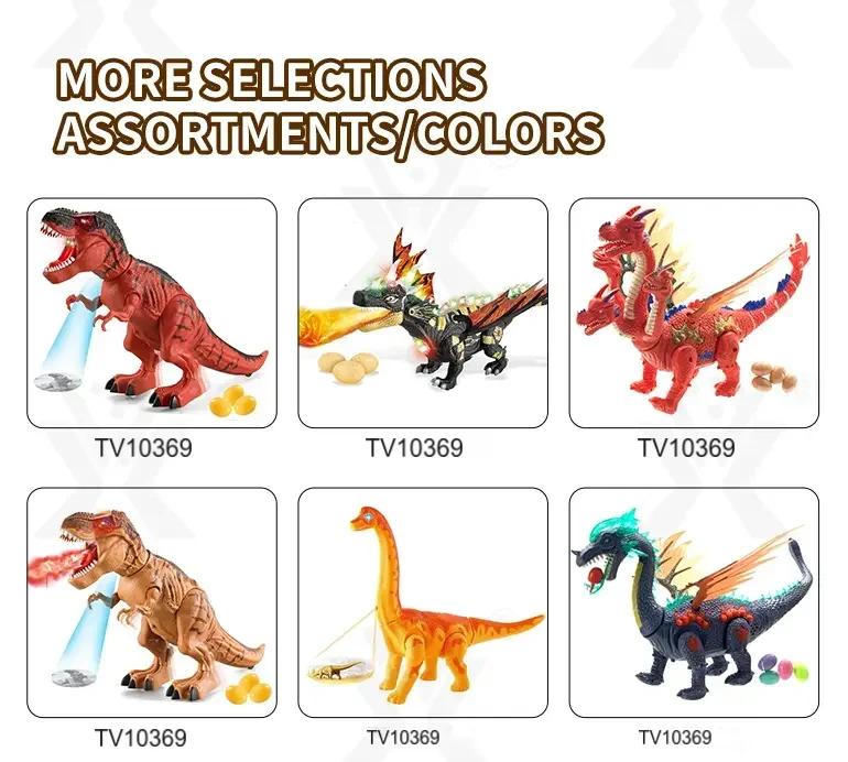 Electric Two-Head Dinosaur Toy, Brachiosaurus · TV10369 · detail image 6 of 7