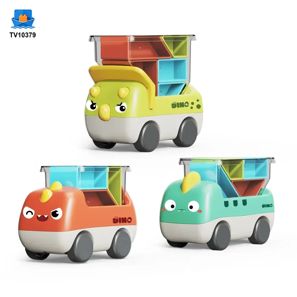 Trucky 3 Puzzle Game Set, Dinosaur Truck Toy Building Block · TV10379 · product photo 1 of 6
