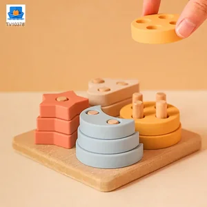 Wooden Montessori Sorting Toy, Shape Matching Puzzle · TV10378 · product photo 4 of 6