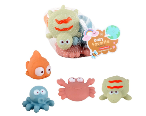Wheat Straw Rubber Bath Toy, Animal Set · TV10355 · detail image 1 of 1