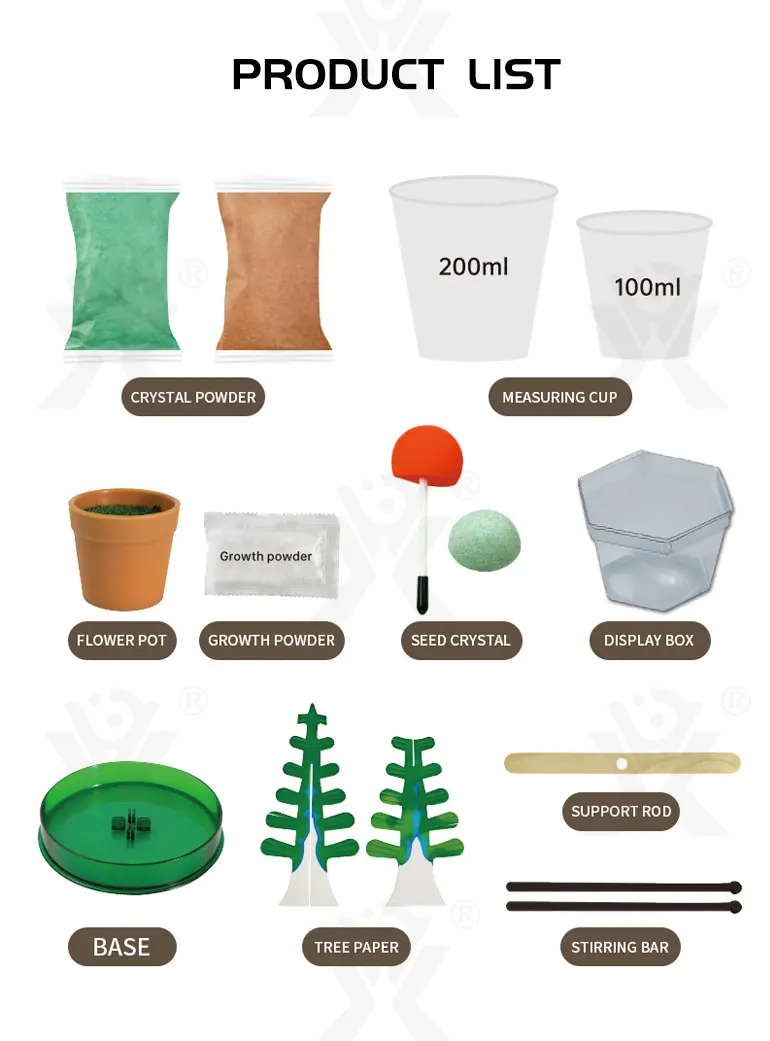 Mini Magic Christmas Tree, Crystal Experiment Kit Toy · TV10350 · detail image 10 of 12