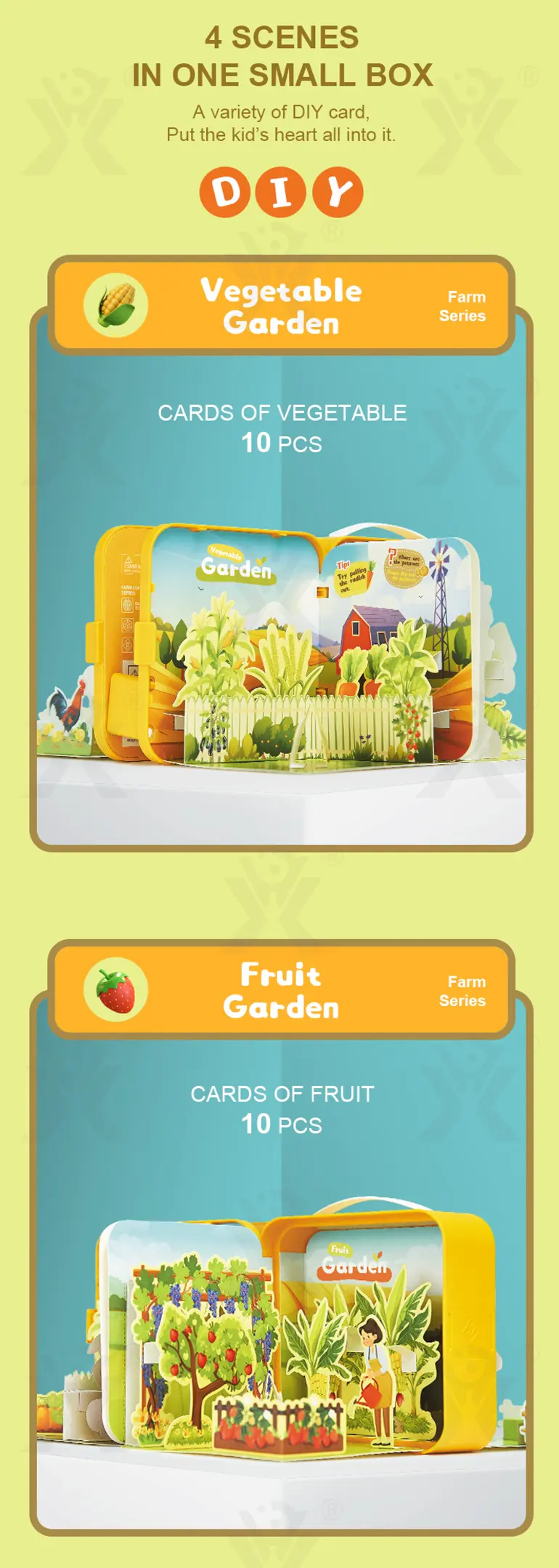 3D Story Book Farm Theme, DIY Quiet Book · TV10329 · detail image 2 of 8