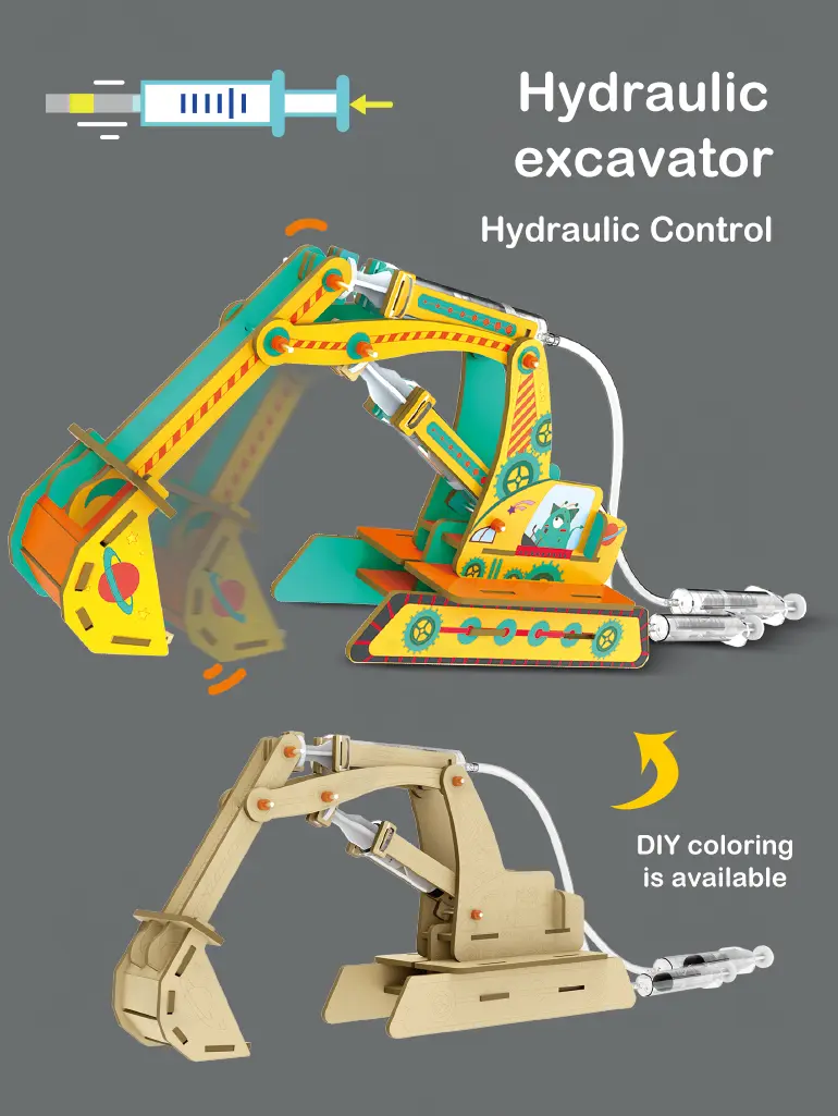 STEM Set, 4 in 1 Hydraulic Machinery Kit · TV10324 · detail image 3 of 9