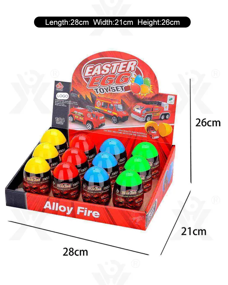 Diecast Fire Truck, Twist-Egg Style, 12 Collectable Style · TV10323 · detail image 10 of 10