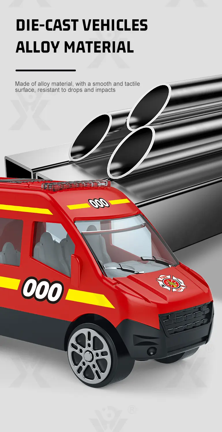 Diecast Fire Truck, Twist-Egg Style, 12 Collectable Style · TV10323 · detail image 4 of 10