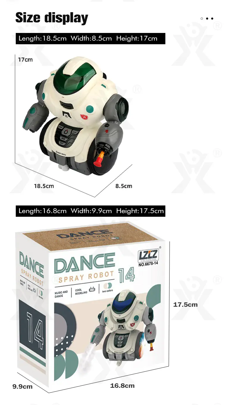 Electric Spray Robot Toys, Kid Robot Toys · TV10322 · detail image 10 of 10