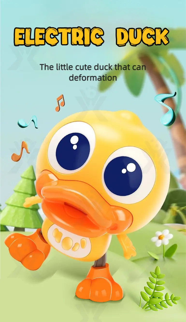 Electric Walking Duck Toy, Transformable, music, and light · TV10333 · detail image 1 of 9