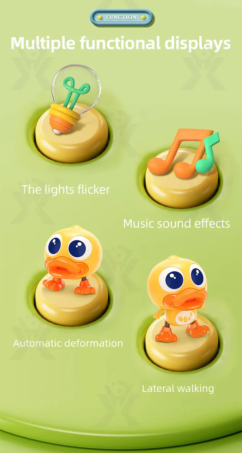 Electric Walking Duck Toy, Transformable, music, and light · TV10333 · detail image 2 of 9