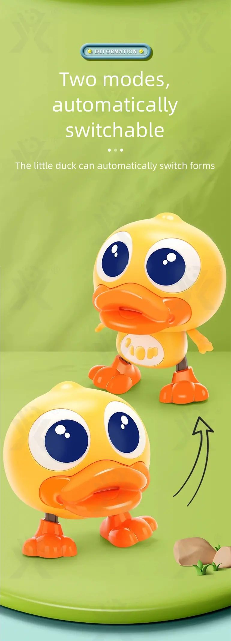 Electric Walking Duck Toy, Transformable, music, and light · TV10333 · detail image 3 of 9