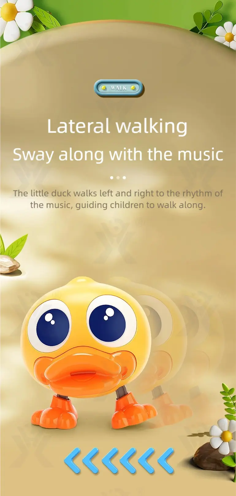 Electric Walking Duck Toy, Transformable, music, and light · TV10333 · detail image 5 of 9