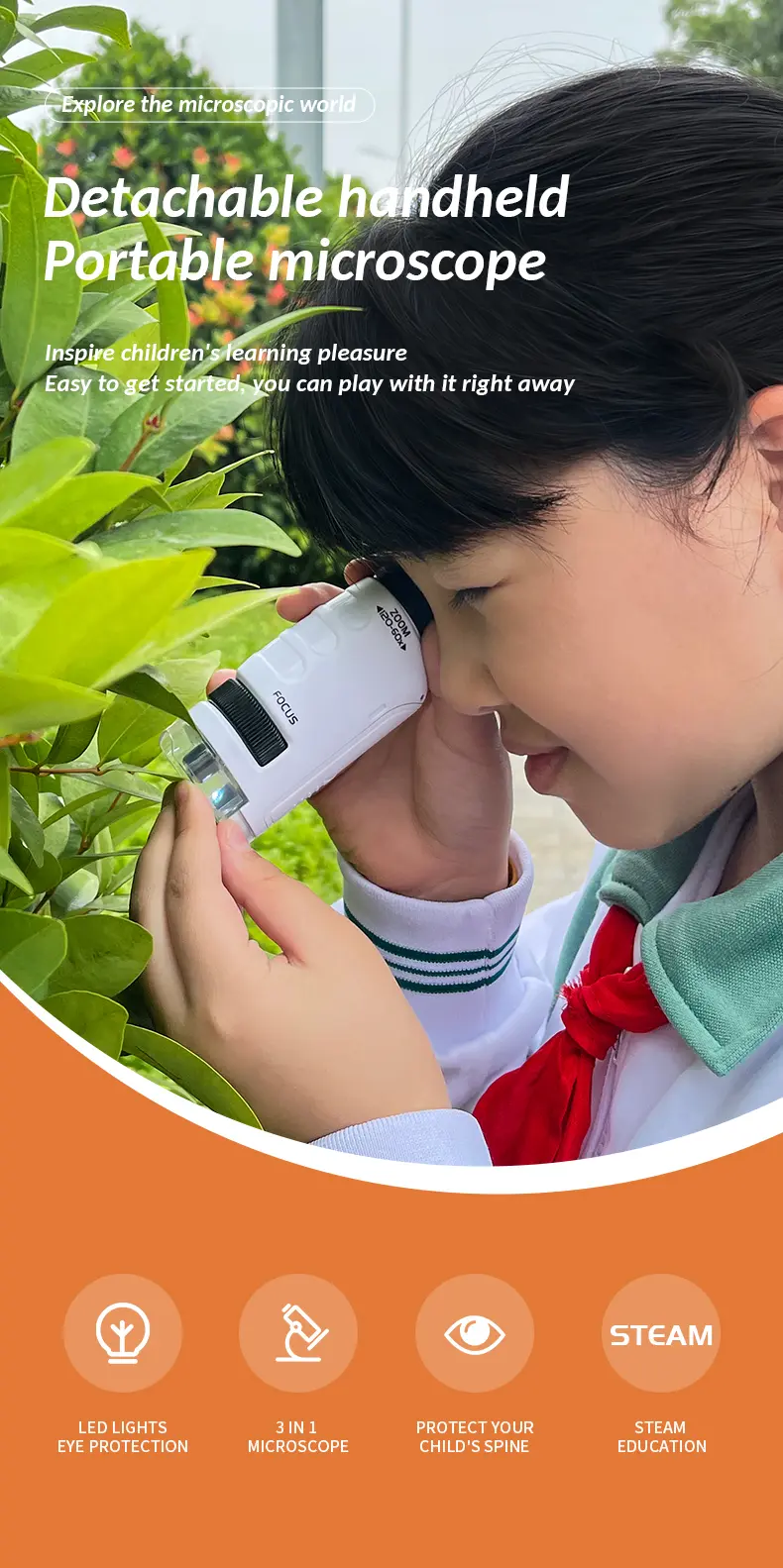 Portable Microscope Toy For Kids · TV10338 · detail image 1 of 9
