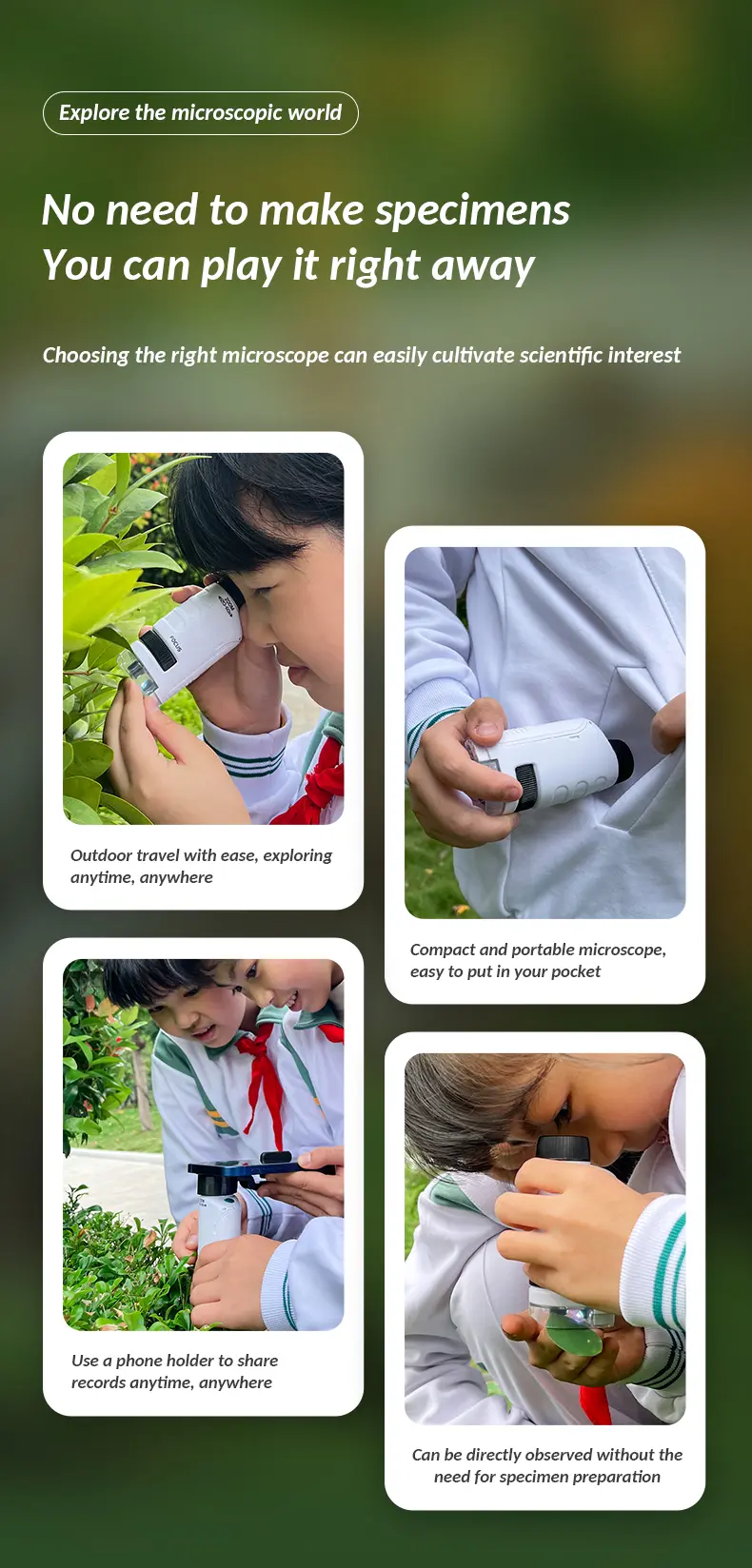 Portable Microscope Toy For Kids · TV10338 · detail image 4 of 9