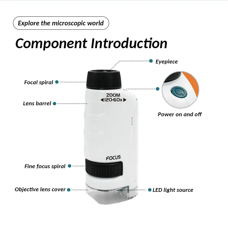 Portable Microscope Toy For Kids · TV10338 · detail image 7 of 9