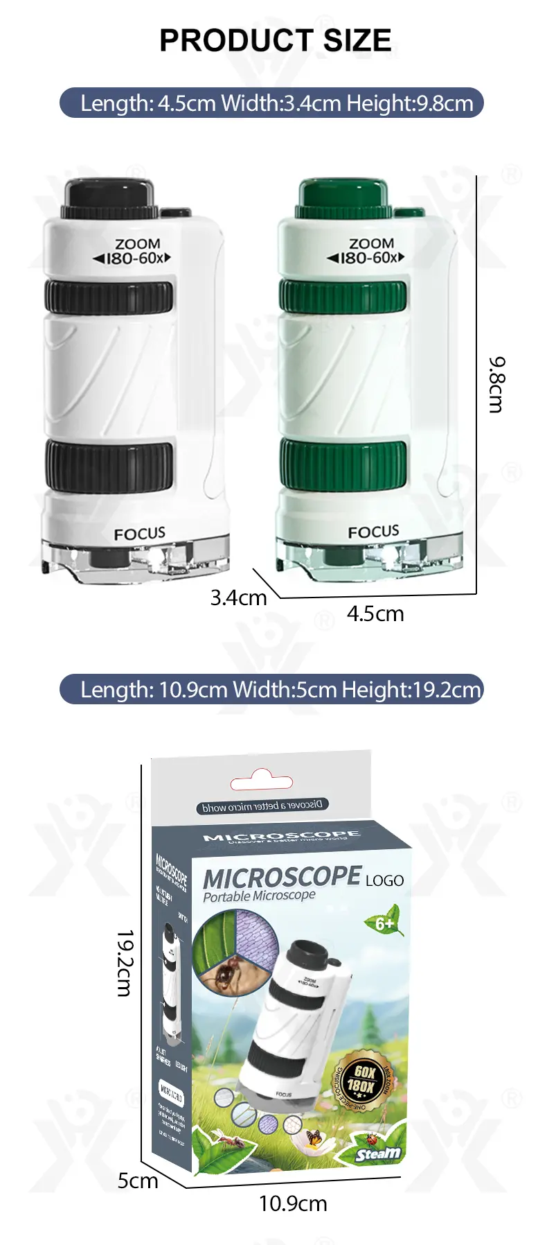 Portable Microscope Specimen Toy, Kids Microscope · TV10339 · detail image 7 of 7