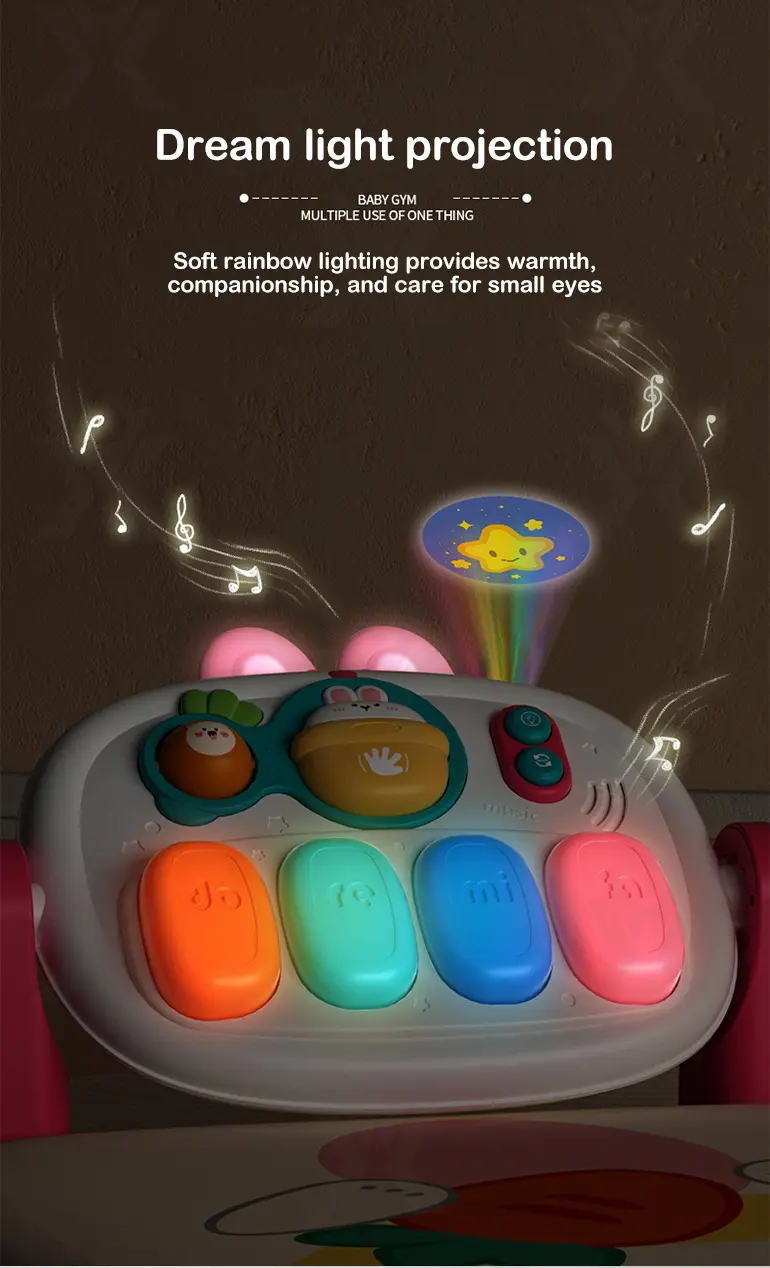 Baby Pedal Piano Play Mat, Rabbit Mat -Baby Toys Bulk Supply · TV10332 · detail image 4 of 9