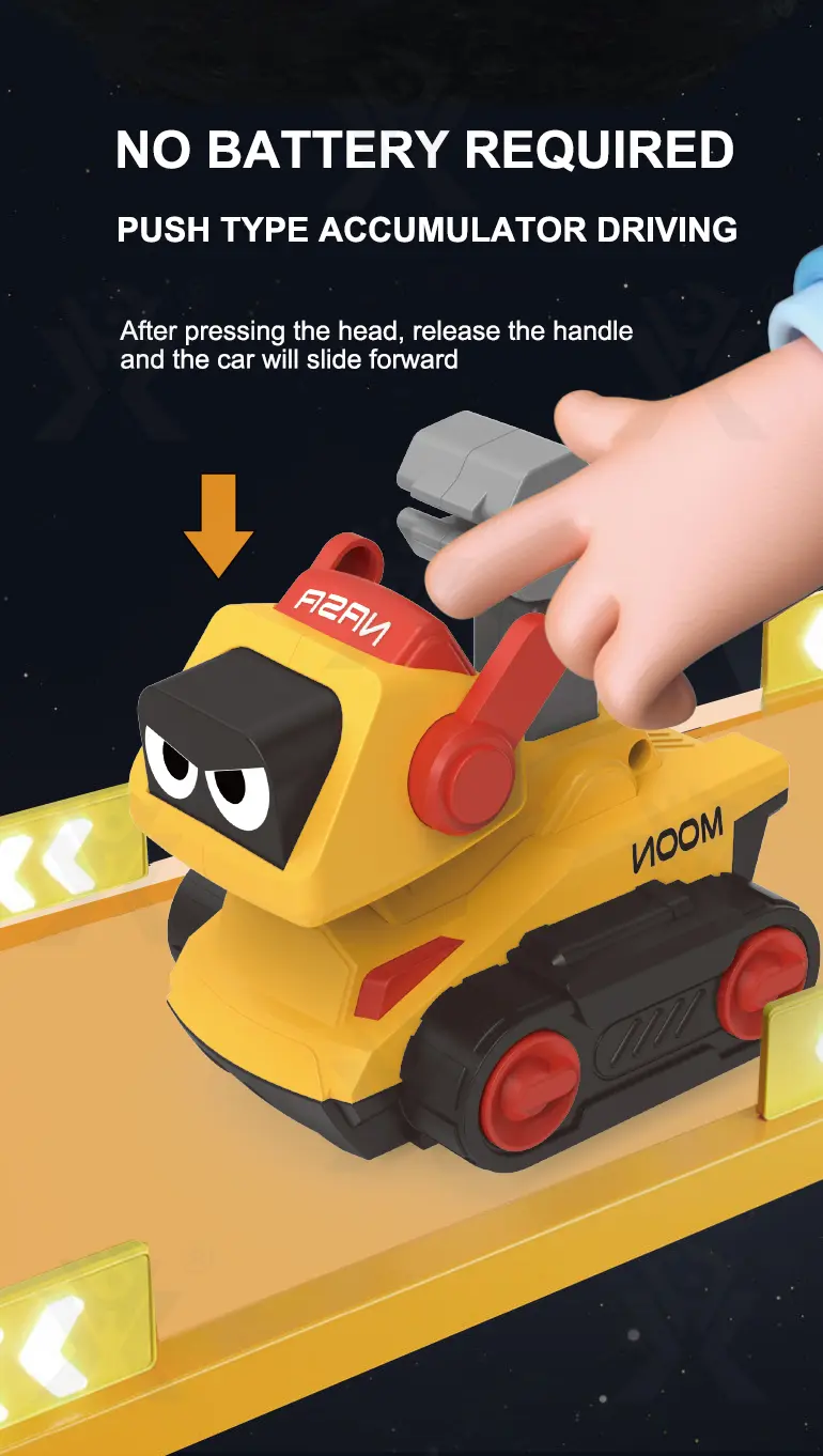 Press-and-Go Toy Car, Space Engineering Themed · TV10307 · detail image 2 of 7