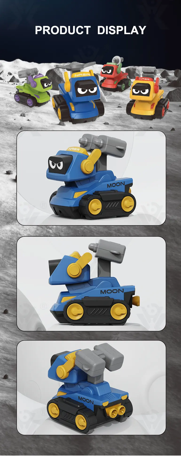 Press-and-Go Toy Car, Space Engineering Themed · TV10307 · detail image 5 of 7